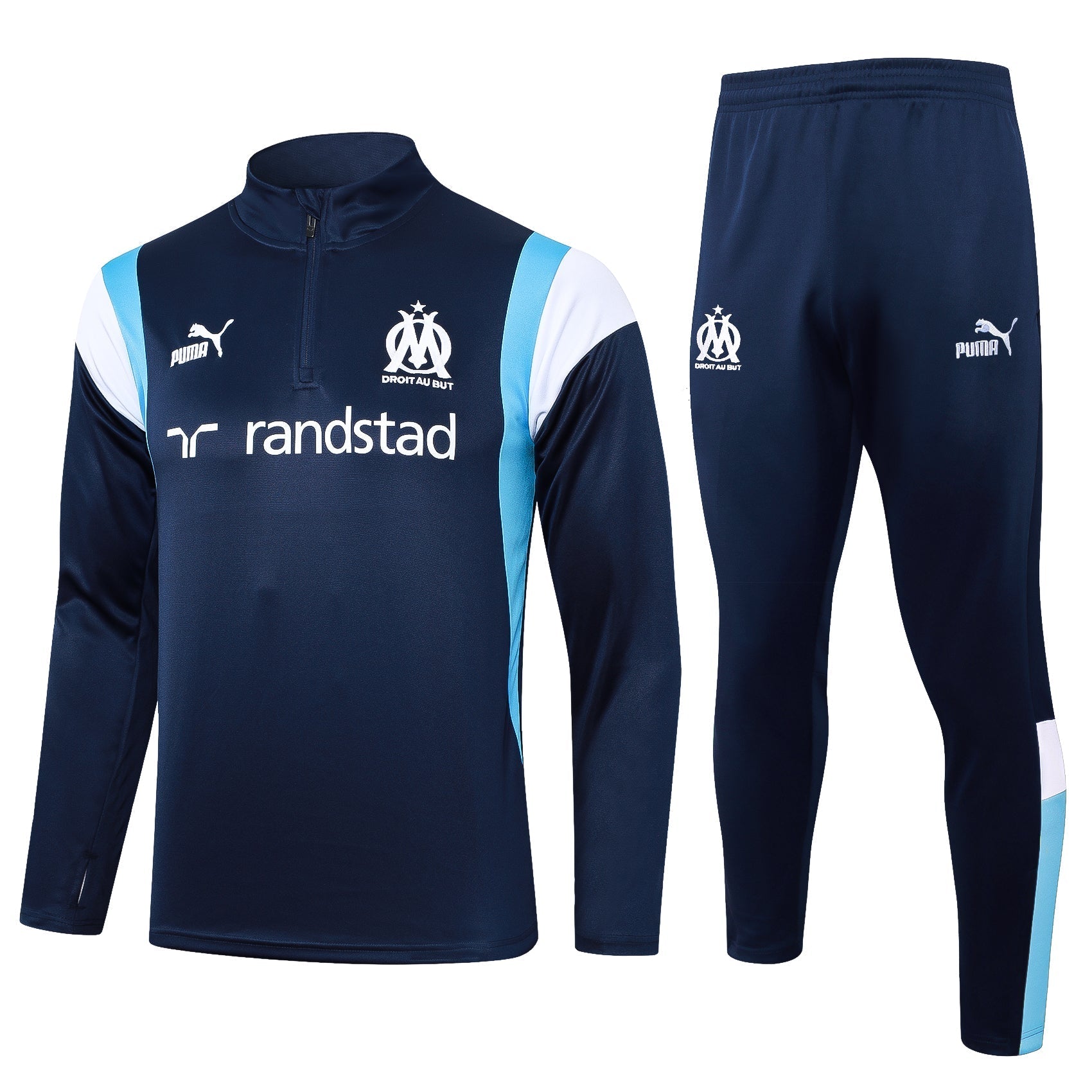 marseille 23 24 sapphire blue Football Tracksuit