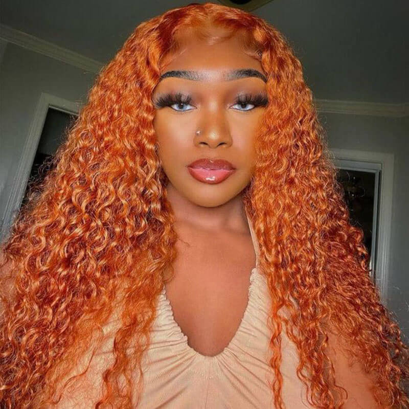 Ginger Deep Wave Human Hair Wig - HD Lace Wigs