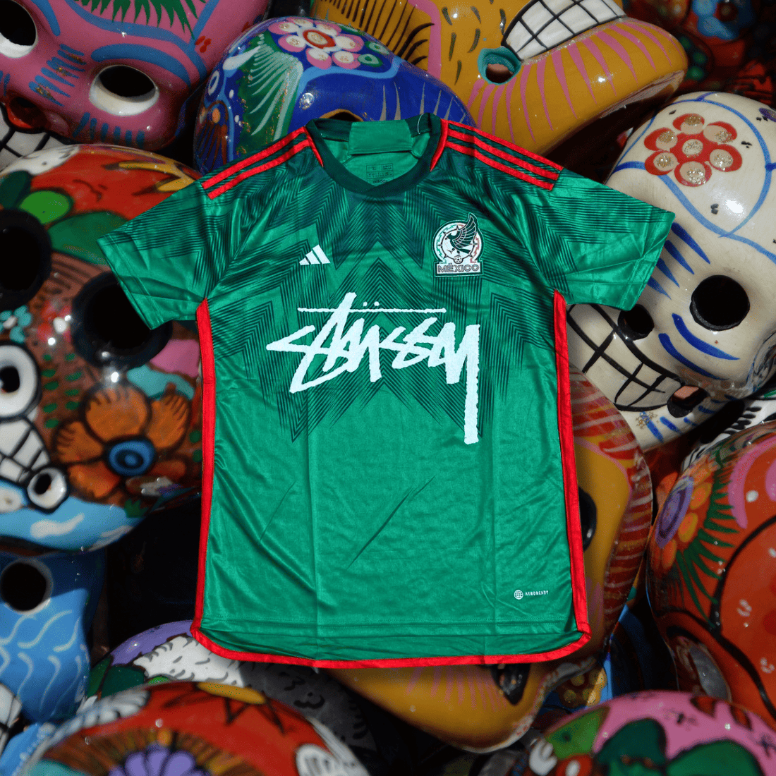 23_24 Mexico X stussy soccer jersey Football kit shirt soccer Jersey tshirt  Special Edition