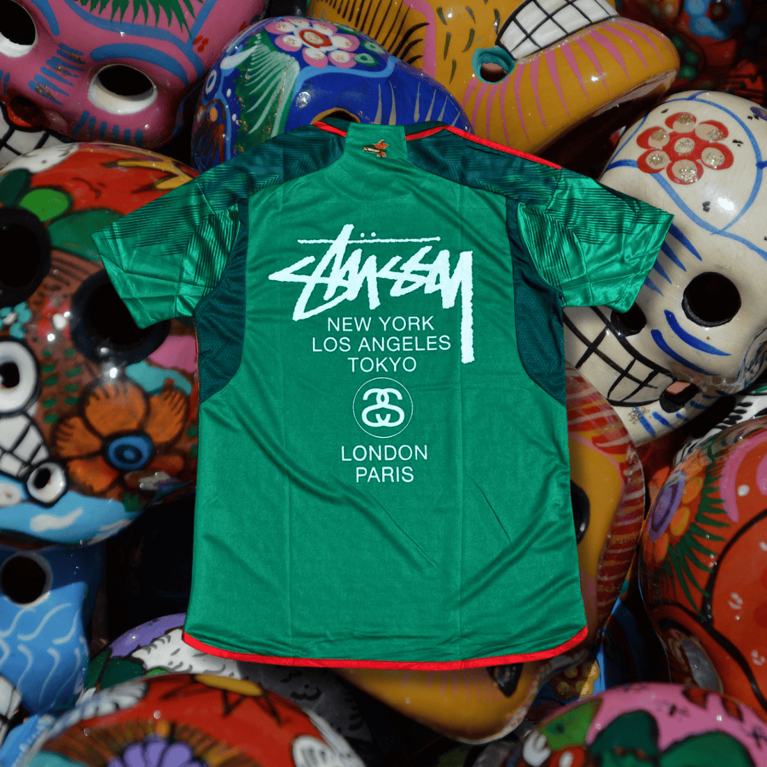 23_24 Mexico X stussy soccer jersey Football kit shirt soccer Jersey tshirt  Special Edition