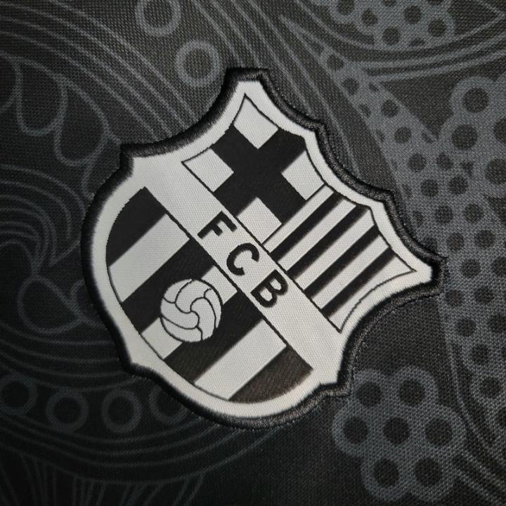 24 25 fc barcelona noir fleur premium Jersey