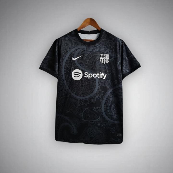 24 25 fc barcelona noir fleur premium Jersey