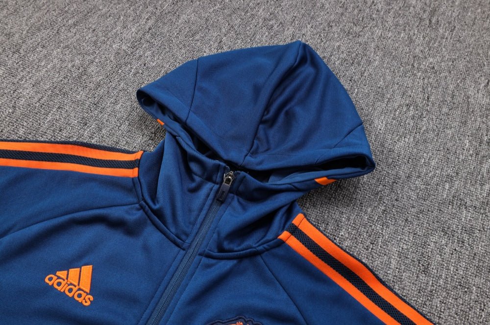 24 25 manchester united dark blue premium Football Tracksuit