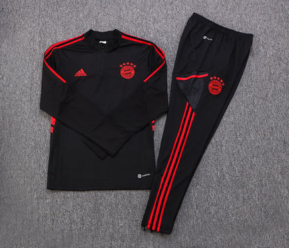 bayern munich 22 23 black Football Tracksuit