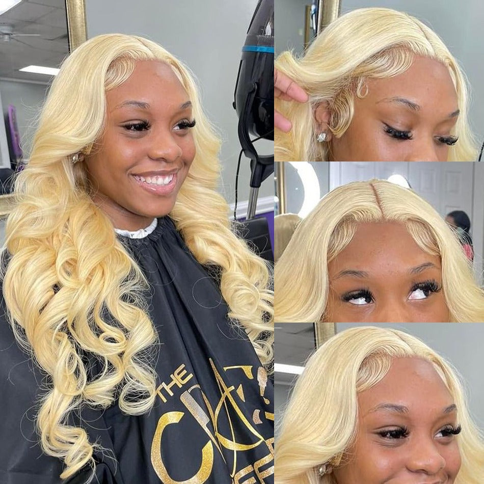 Blonde Body Wave Virgin Human Hair Wig - HD Lace Wig