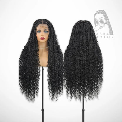 32&quot; Goddess Locs Full HD Lace Front Braided Wigs