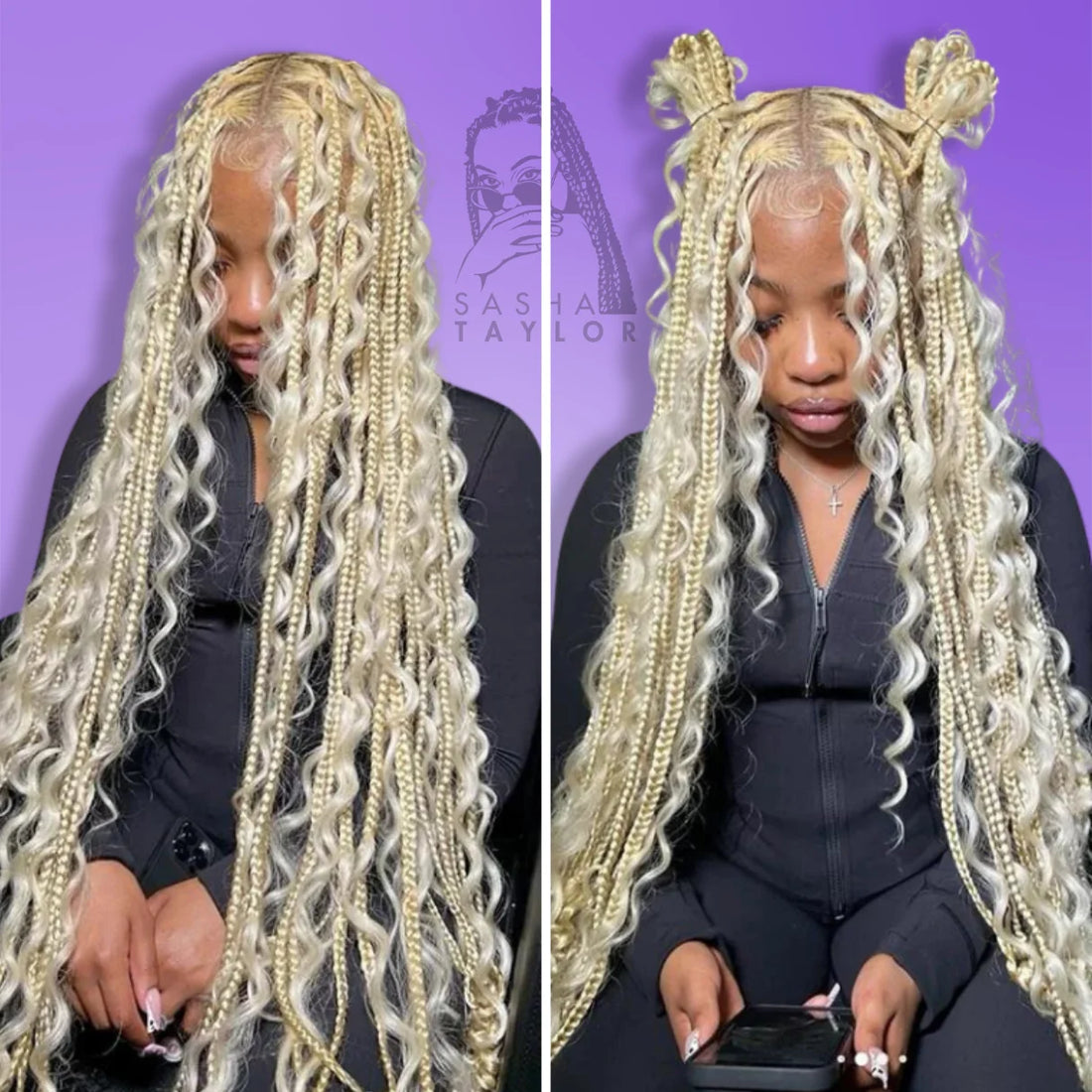 32&quot; Goddess Locs Full HD Lace Front Braided Wigs