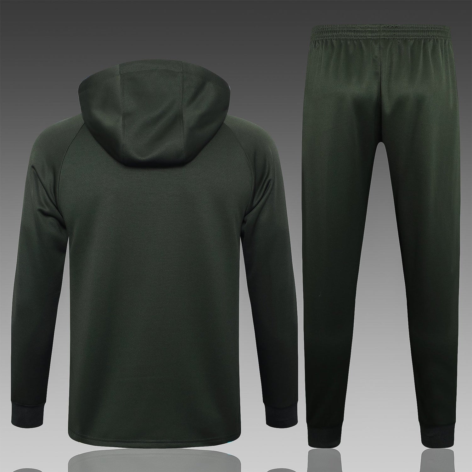 barcelona 23 24 dark green Football Tracksuit with hat