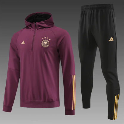 germany 23 24 red Football Tracksuit hoodie