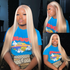 Platinum Light Blonde & Pink Human Hair Wig - HD Lace Wigs