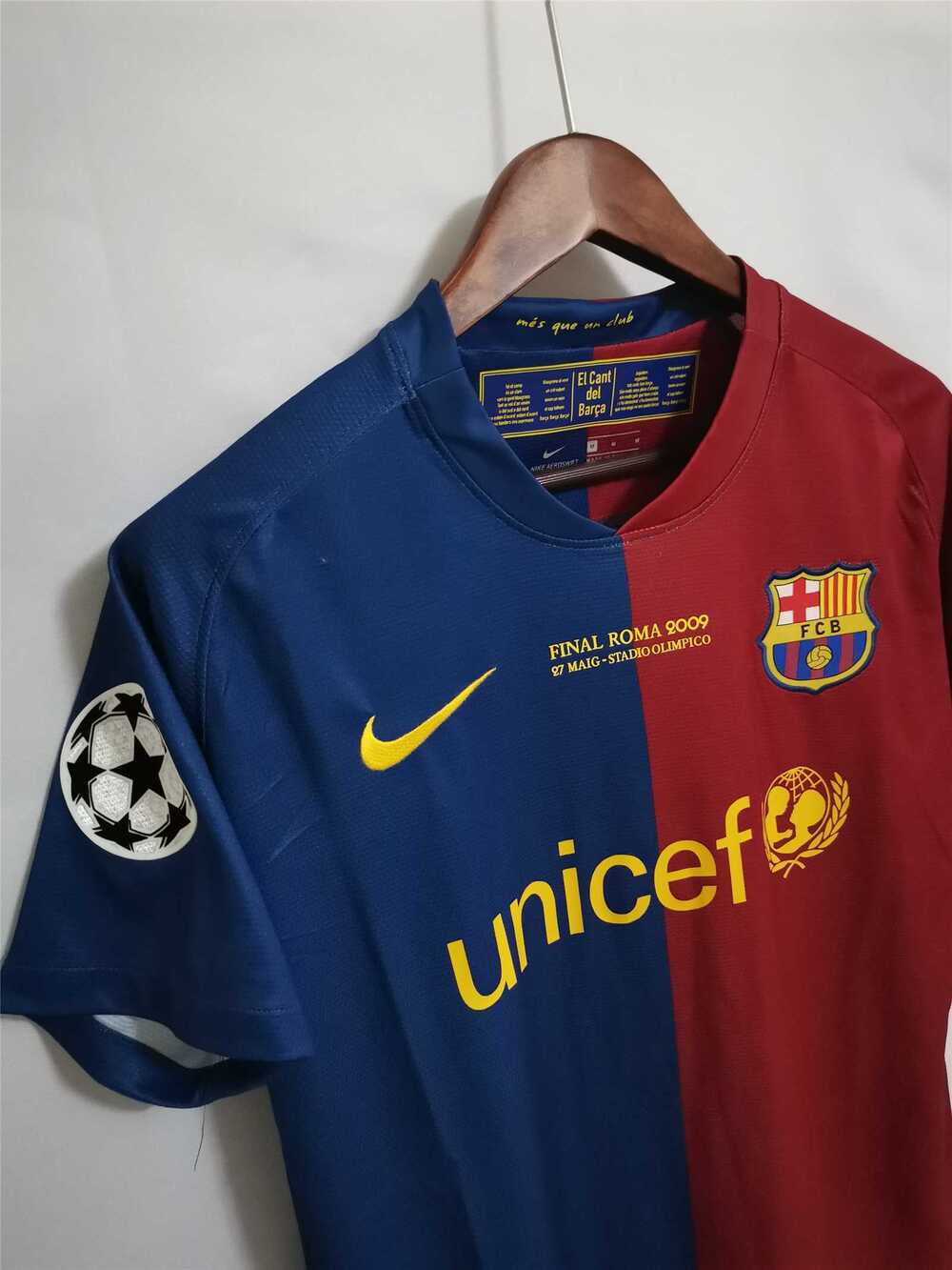 2008/2009 Barcelona Home Final Roma Retro-Trikot