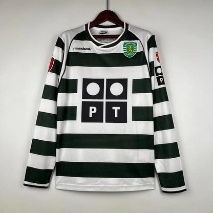 Sporting Lisbon Retro Jersey 2001/2003 Long Sleeves