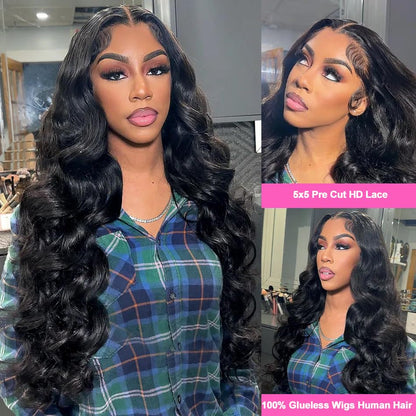 Body Wave Synthetic Wig - Closure HD Lace Wigs