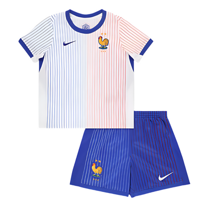 FRANCE EUROS 2024 AWAY KIDS FOOTBALL KIT