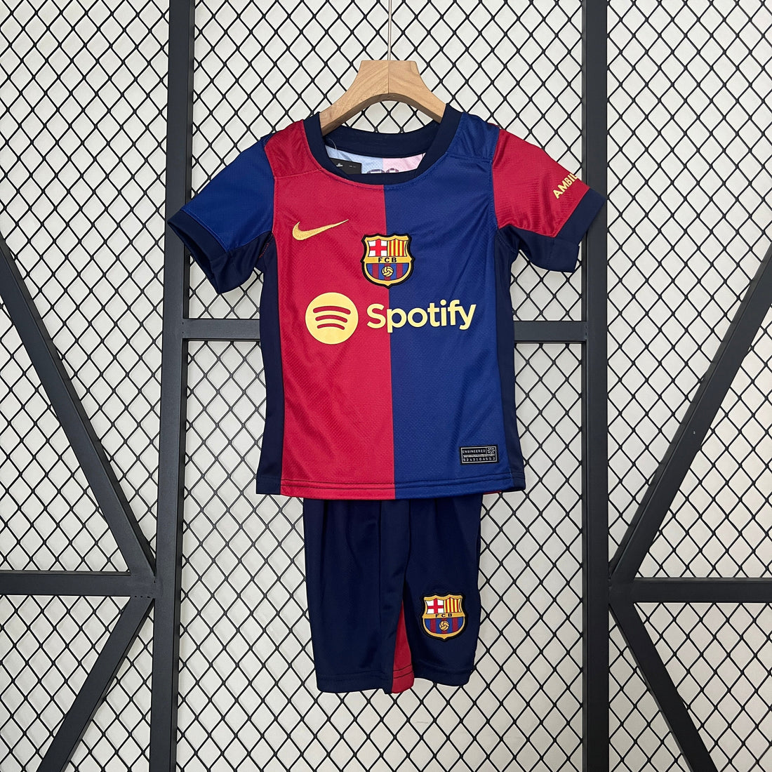 barcelona 24 25 Kids Football Kit home