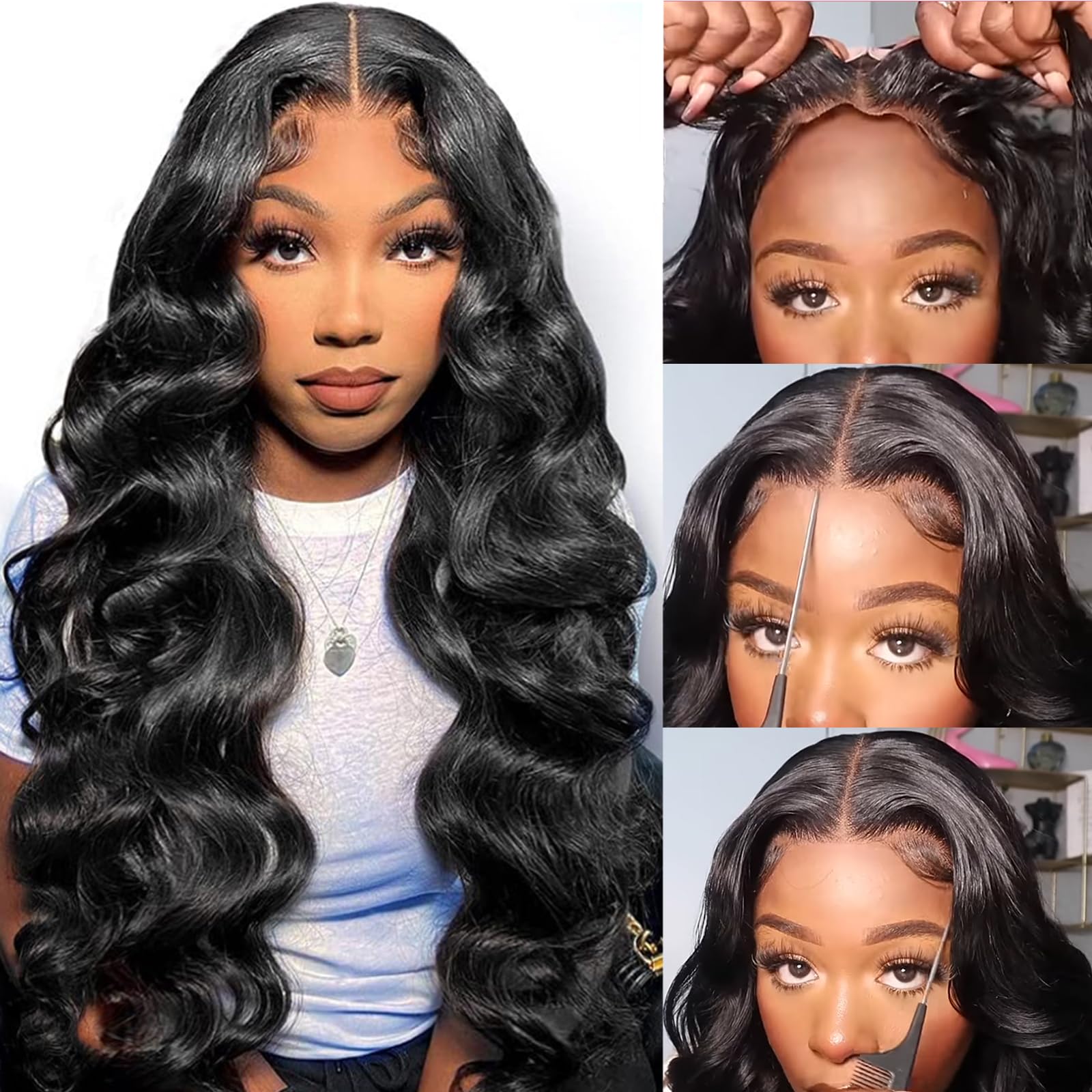 Body Wave Synthetic Wig - Closure HD Lace Wigs