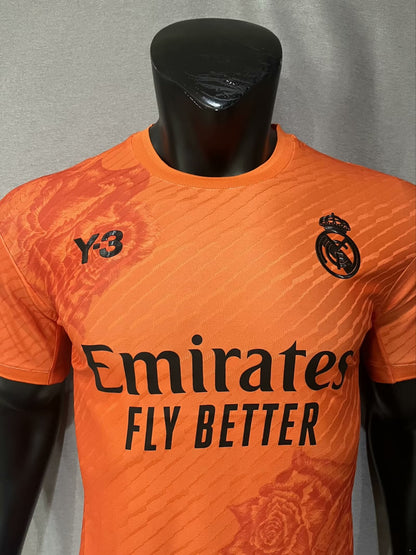 KIT EDICIÓN ESPECIAL NARANJA Y3 DEL REAL MADRID | VERSIÓN 24-25 JUGADORES