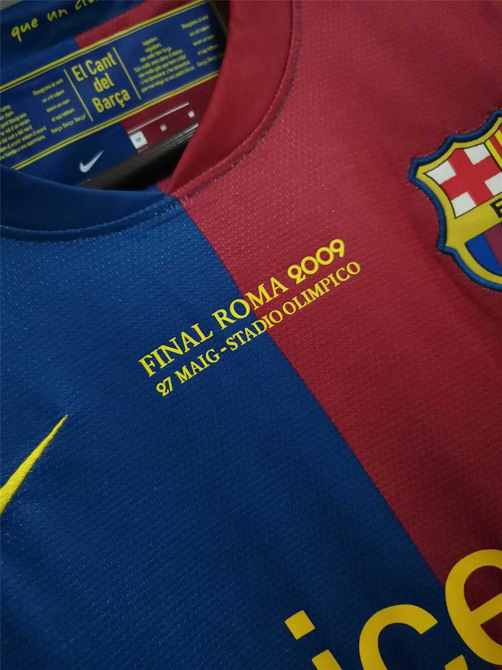 2008/2009 Barcelona Home Final Roma Retro-Trikot