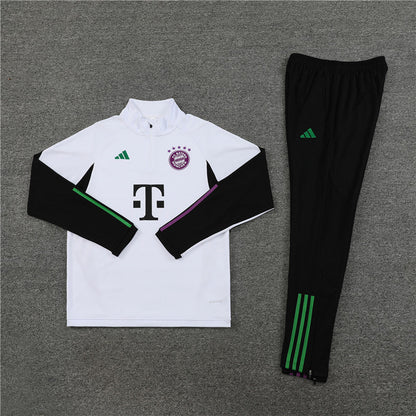 bayern munich 23 24 white Football Tracksuit