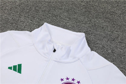 bayern munich 23 24 white Football Tracksuit