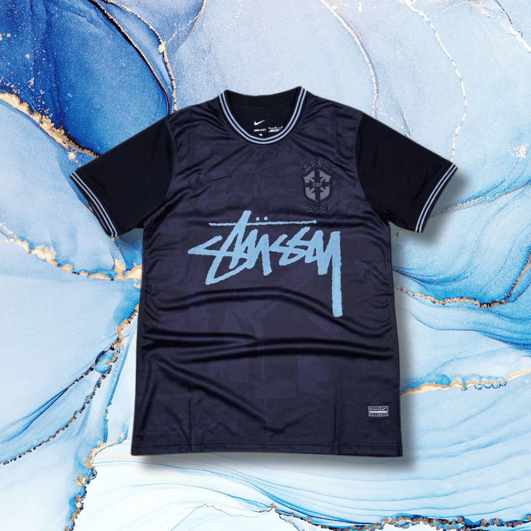 BRAZIL EDITION STUSSY JERSEY - Marble Edition soccer jersey t-shirt football kit shirt trikot camiseta