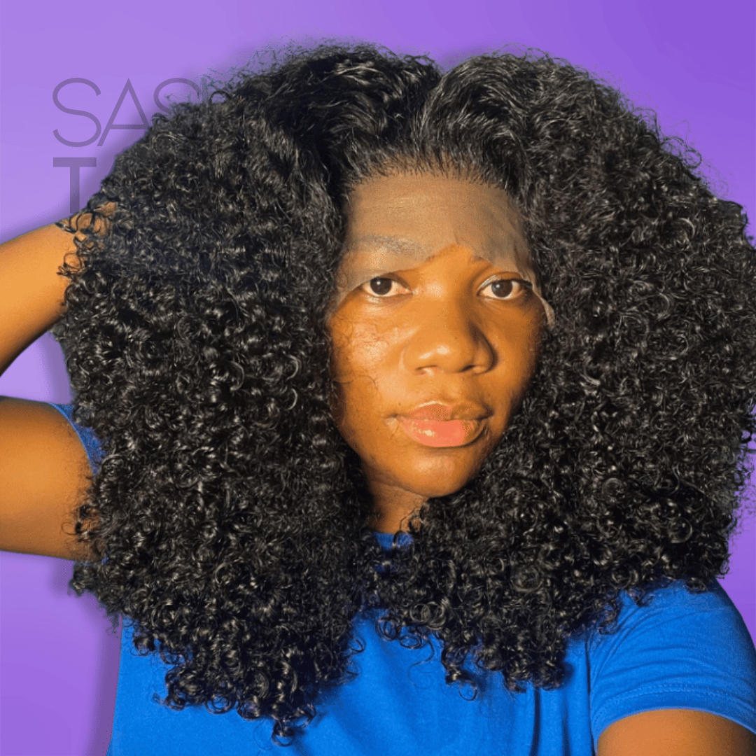 Kinky Curly Bob Human Hair Wigs - High Density HD Lace Wigs