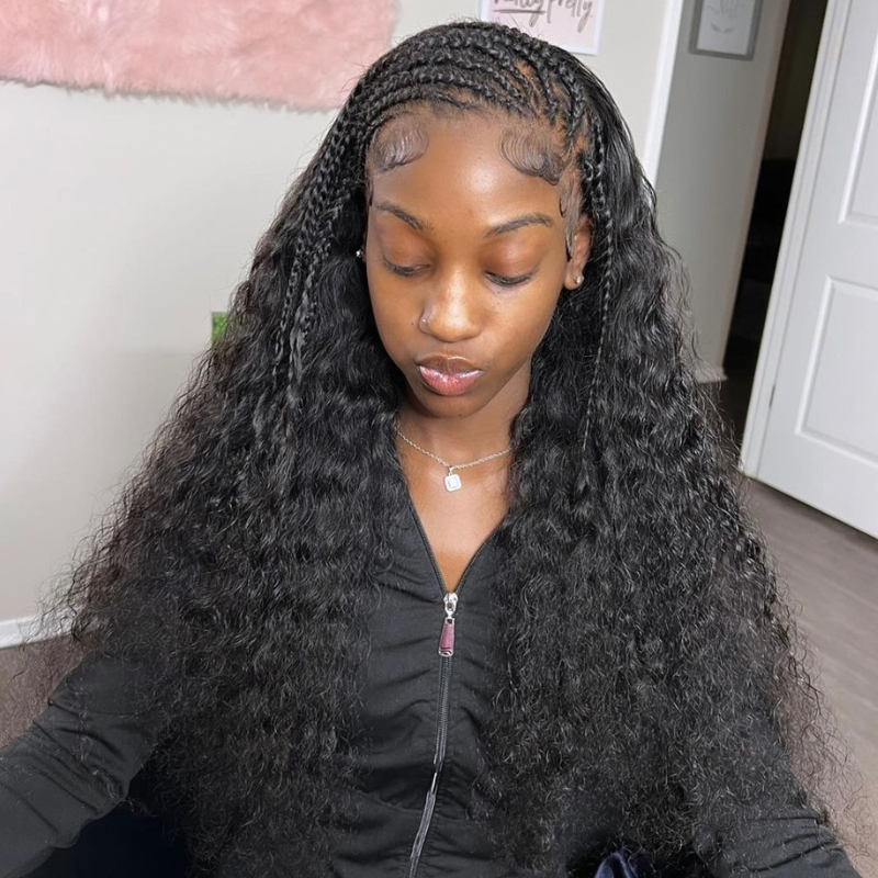 Braided Human Hair Wig - HD Lace Wigs