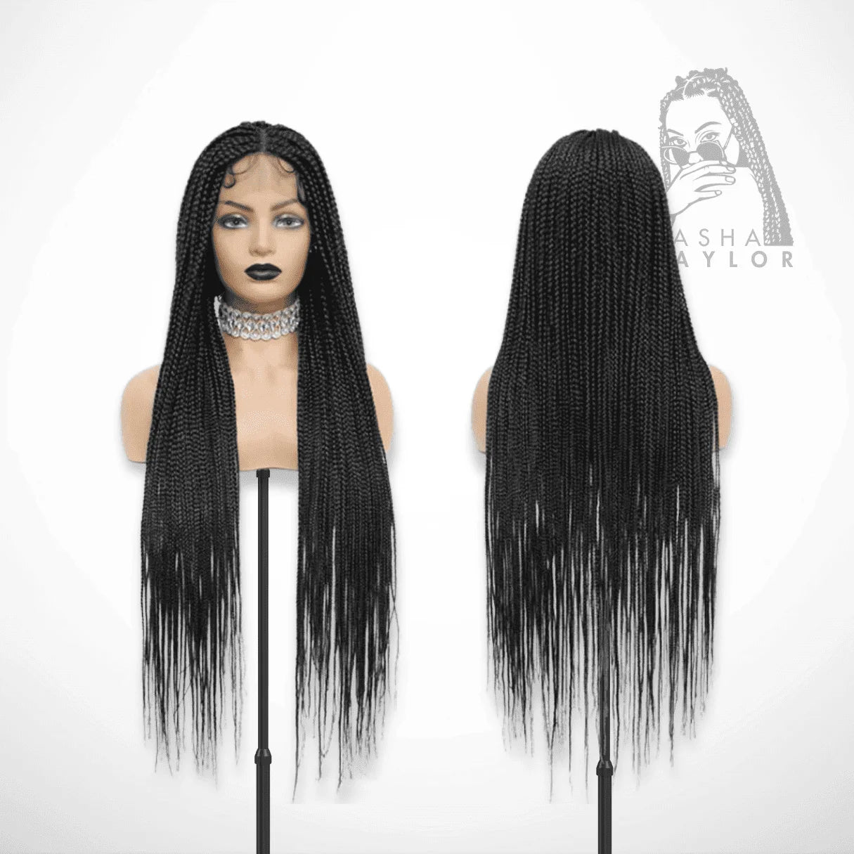 Lot 0776 ❤️NEW ❤️Synthetic, Braided Full Lace Front outlet wig