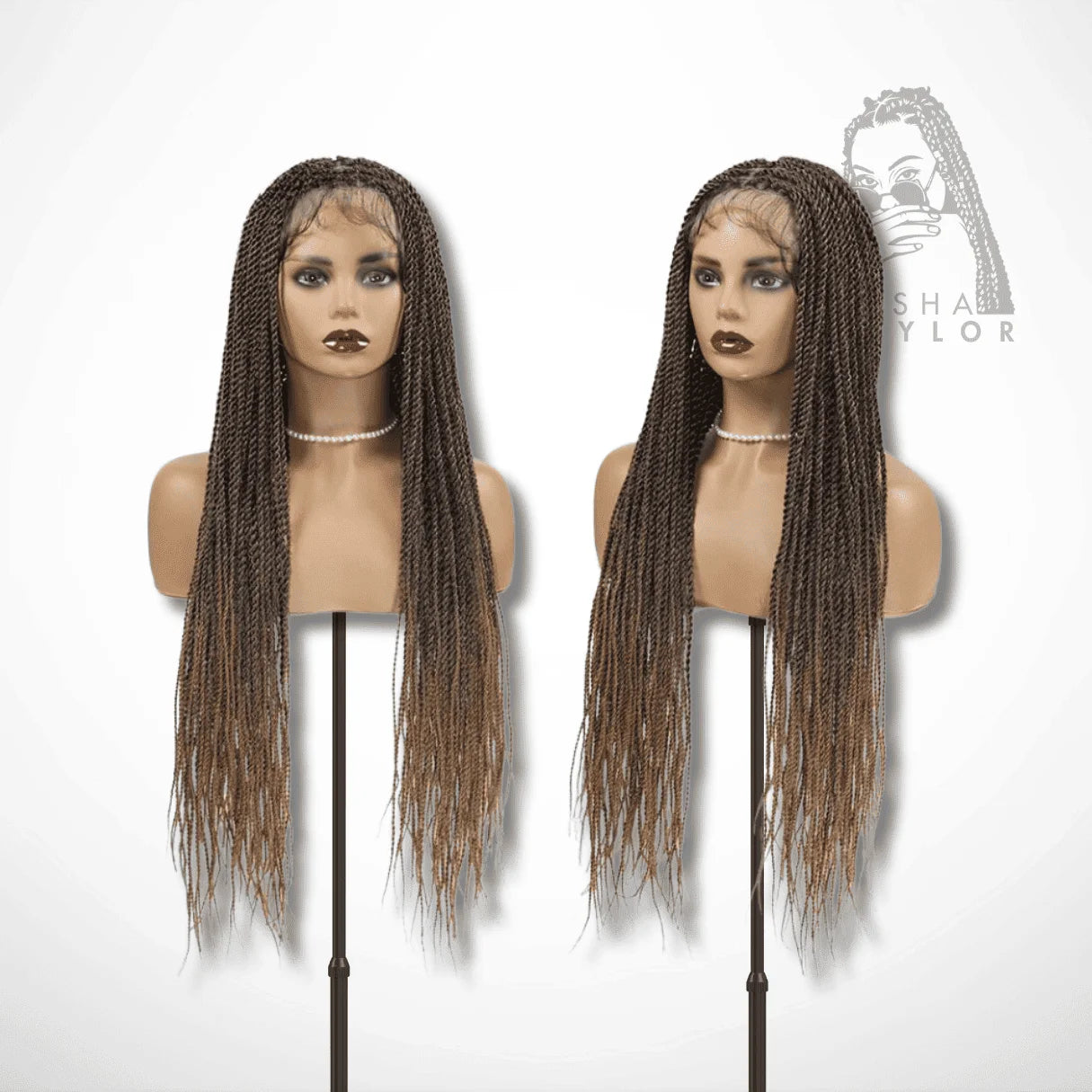 Goddess Box HD Lace Front Braided Wigs – Full Lace Synthetic Twist Braids