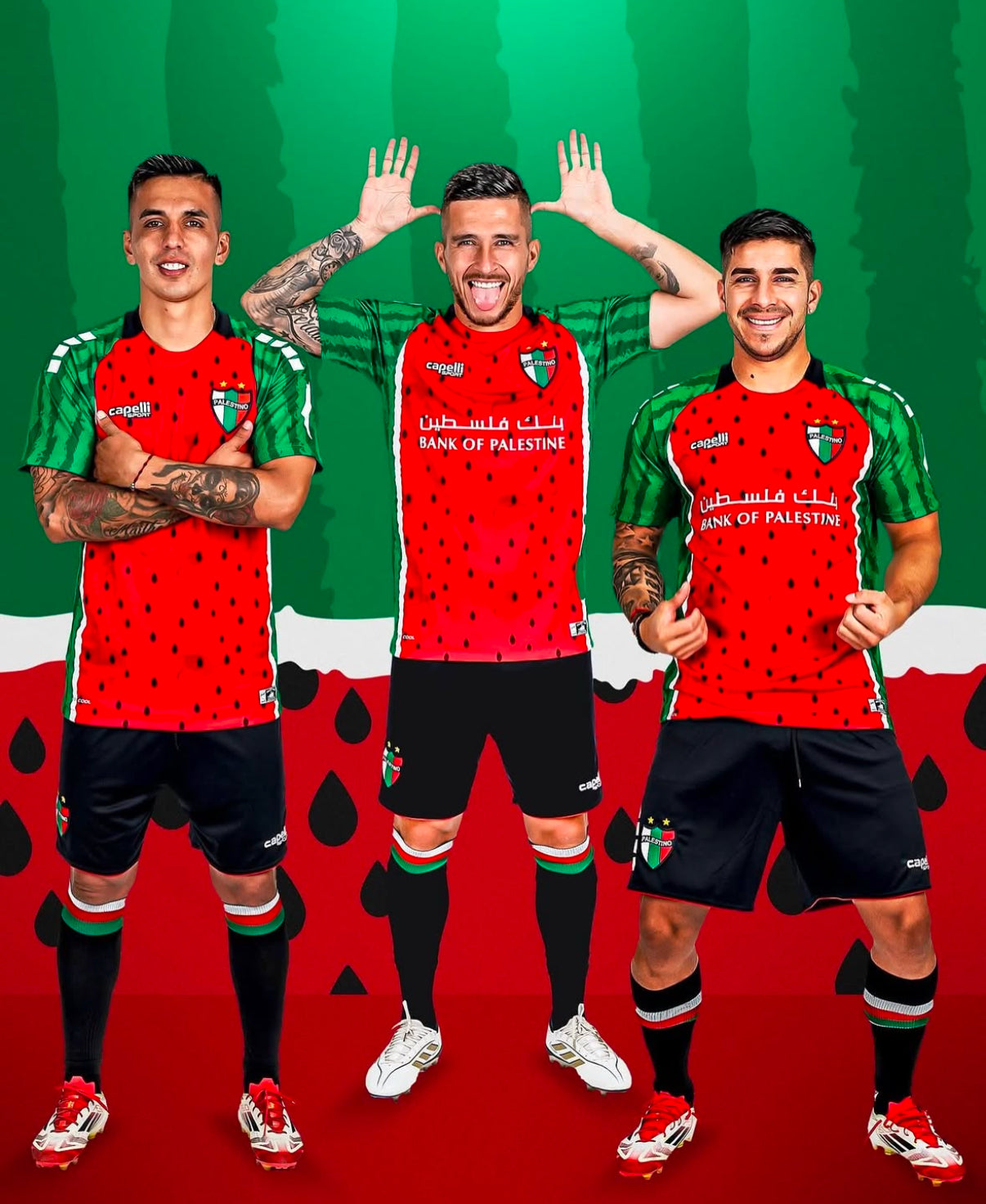 Palestino Watermelon Jersey - Palestine 2025/26