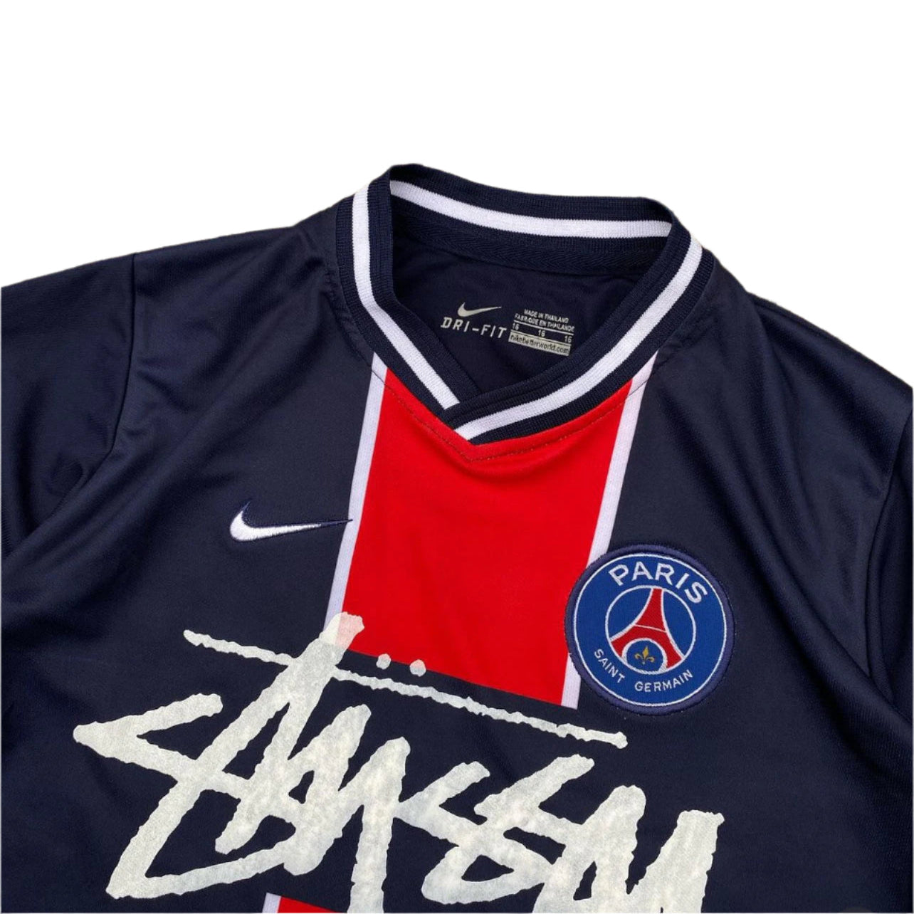 psg and stussy soccer jersey limited version jersey