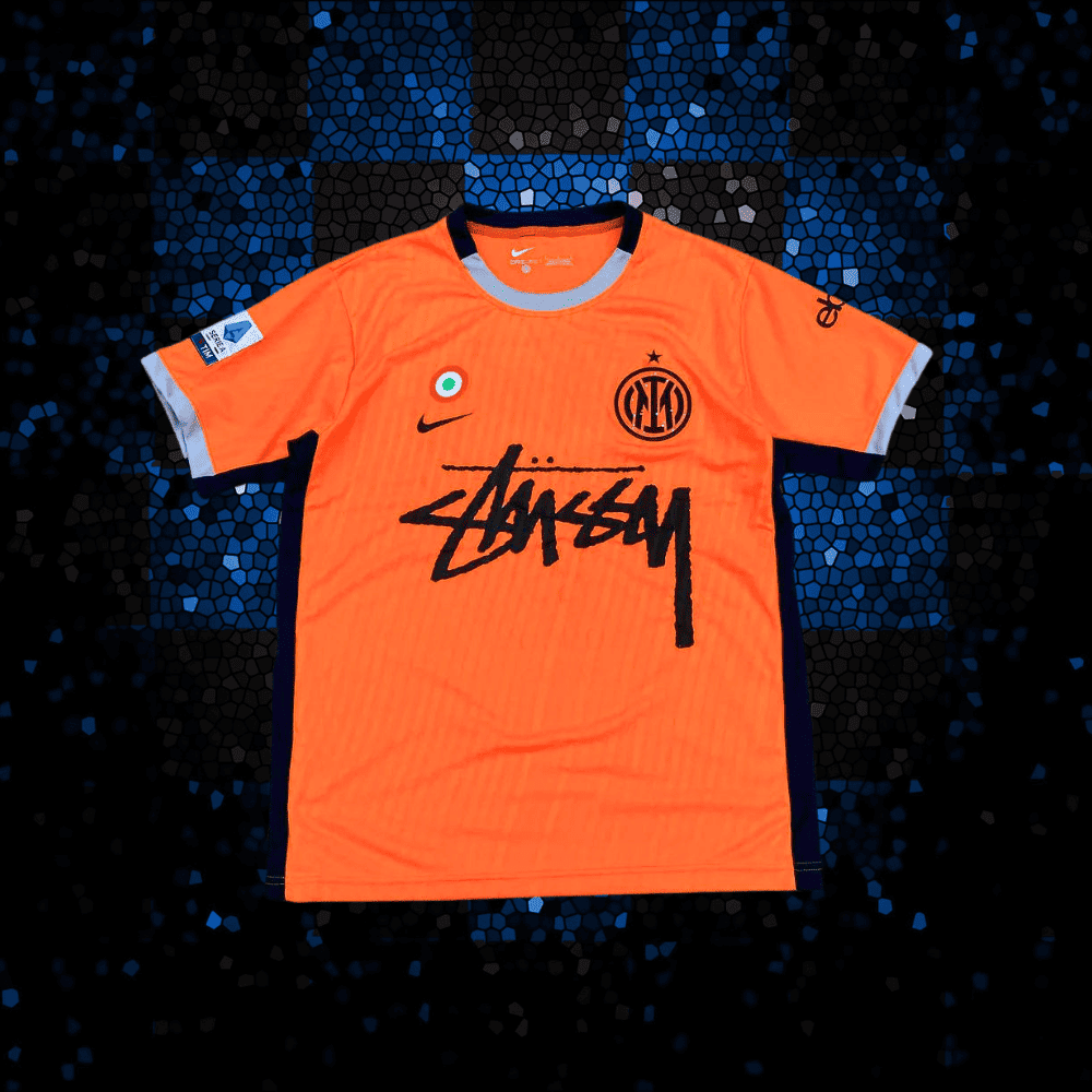 CAMISETA STUSSY DEL INTER DE MILÁN - VERSIÓN NARANJA