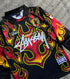 JAPAN Retro FIRE X STUSSY LIMITED EDITION football KIT shirt soccer jersey t-shirt