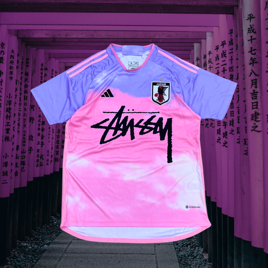 Japan stussy soccer jersey Kit  Pink Edition