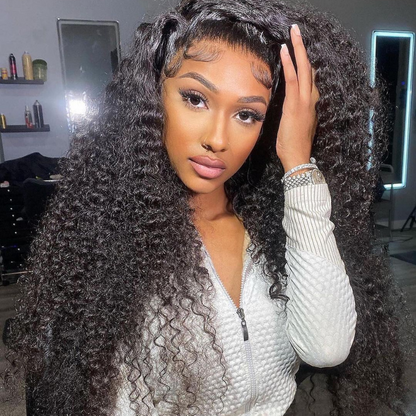 Kinky Curly Human Hair Wig - HD Lace Wig