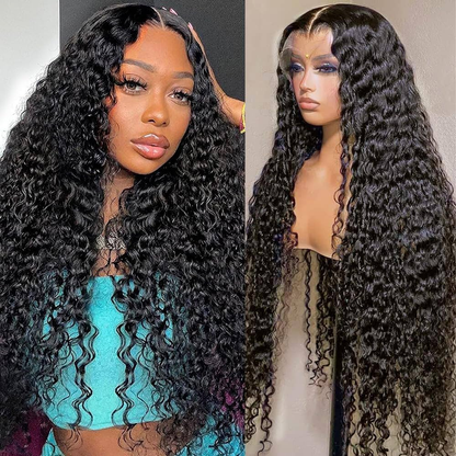 Water Wave Human Hair Wig - HD Lace Front Wigs