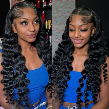 Wand Curl Braided Human Hair Wig - HD Lace Wigs