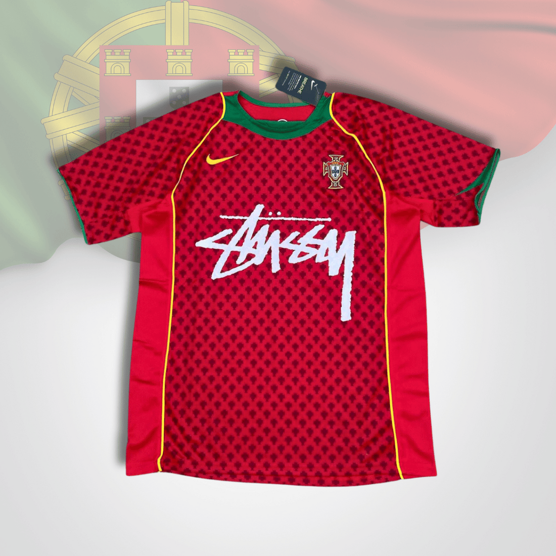 Retro 2010 Portugal stussy soccer jersey soccer jersey