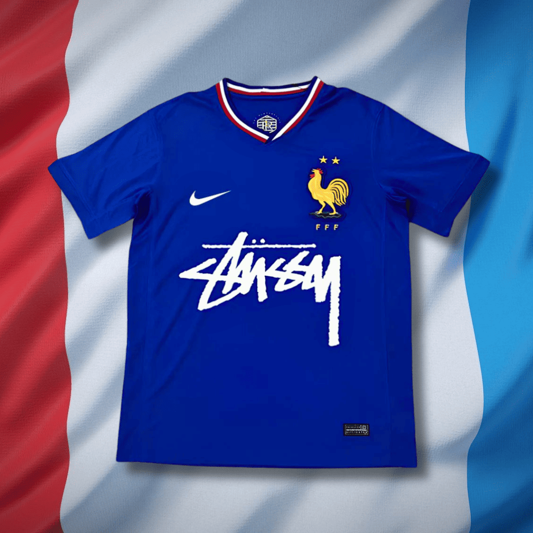 stussy soccer jersey x FRANCE EDITION JERSEY soccer tshirt football kit shirt