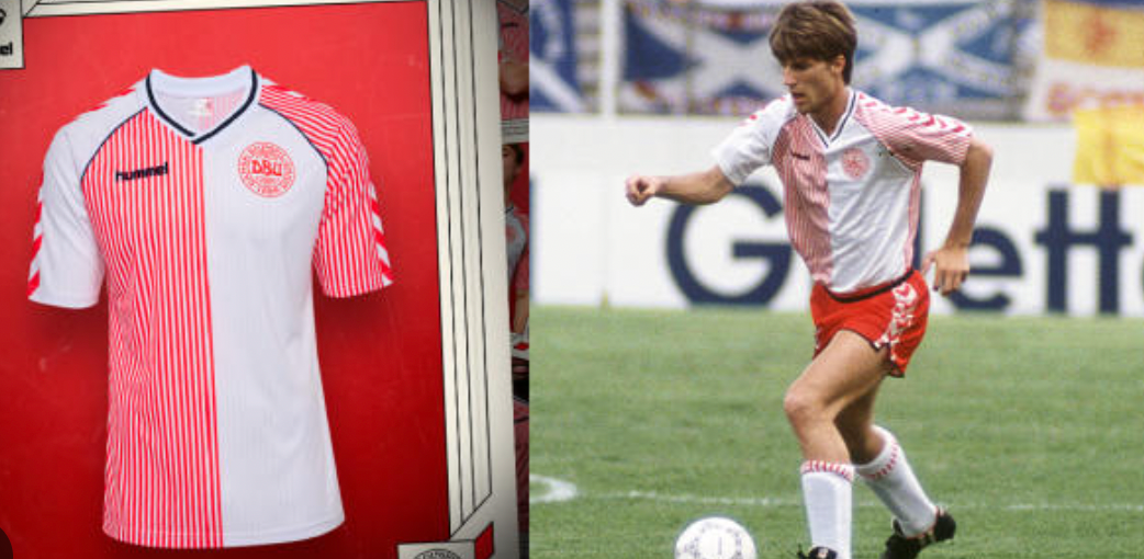 1986 denmark home Retro jersey