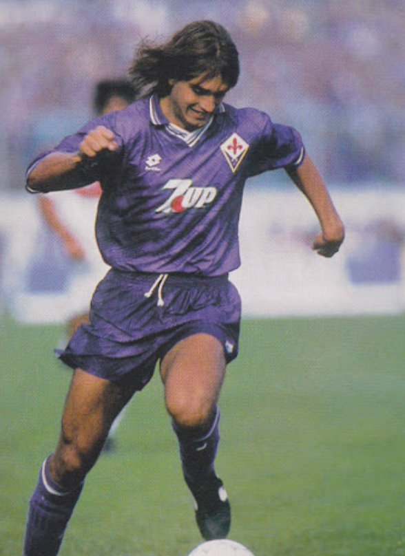 1992 1993 fiorentina home jersey Retro