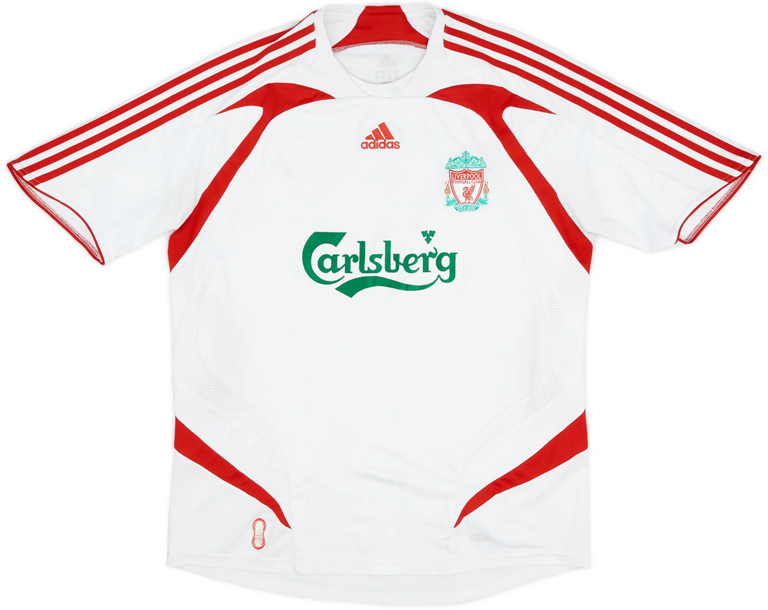 liverpool 2007 08 retro football kit away