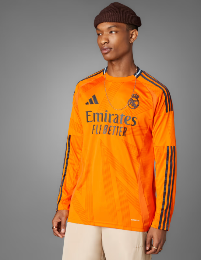 Real Madrid Jersey - 2024/25 Orange Long Sleeves