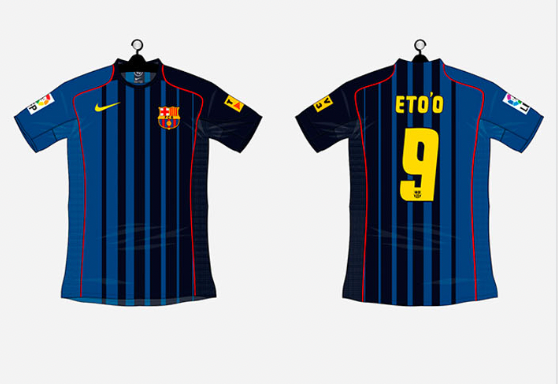 Fc Barcelona Retro Jersey - 2004/05 Away