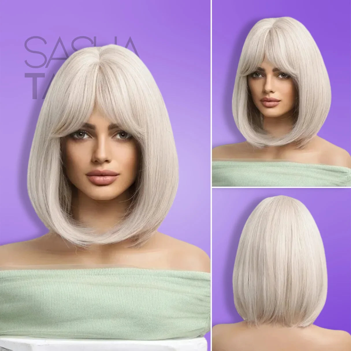 Short Bob Wig with Bangs