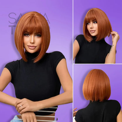 Short Bob Wig with Bangs