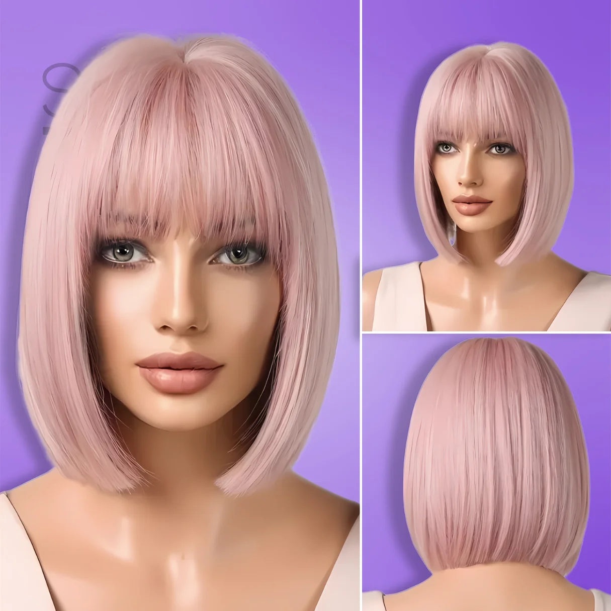 Short Bob Wig with Bangs