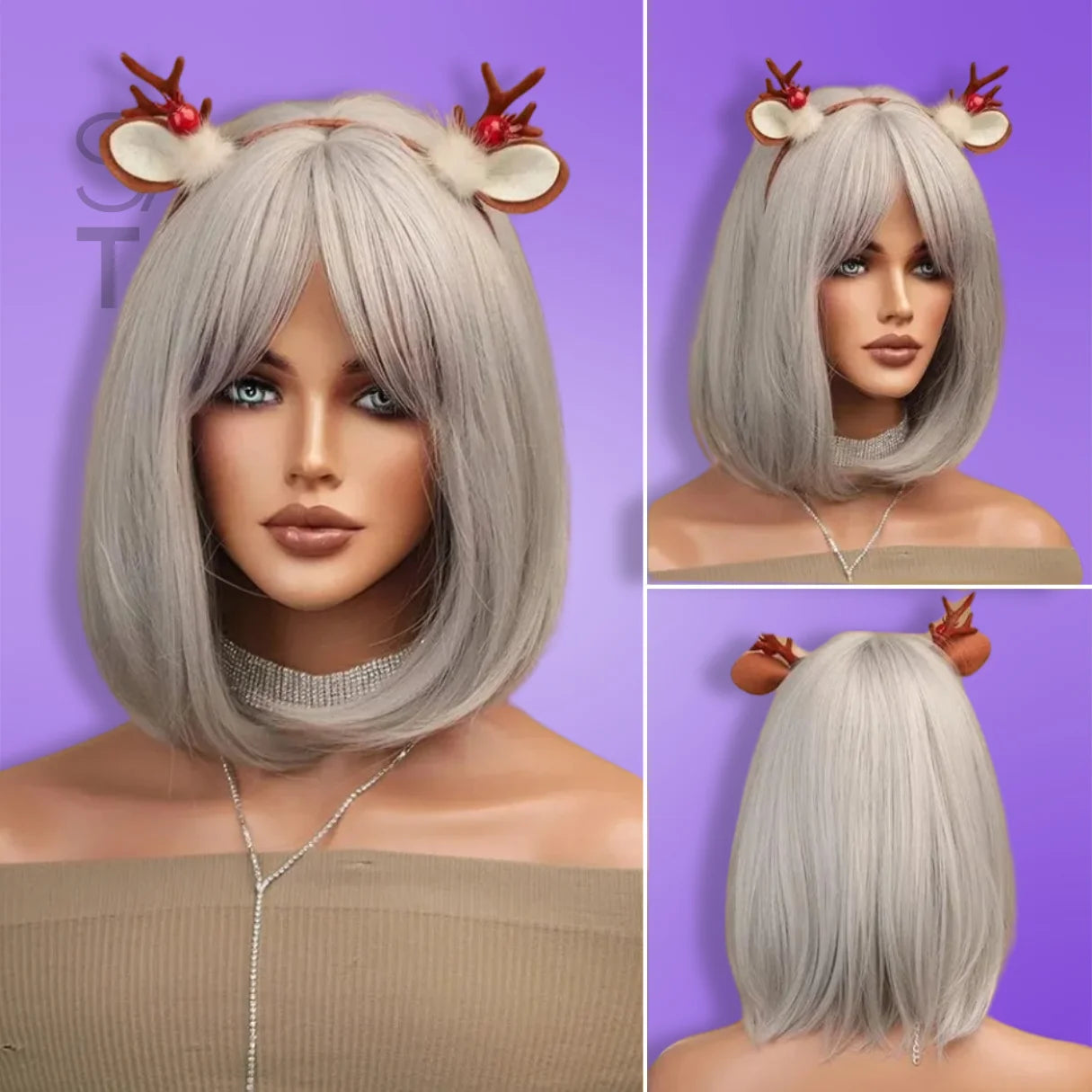 Short Bob Wig with Bangs