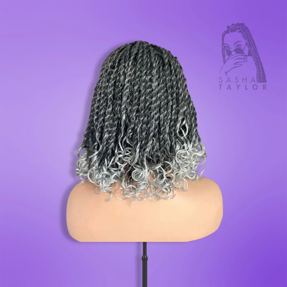 Synthetic Short Ombre Box Braided Wigs