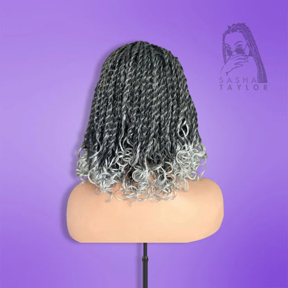 Synthetic Short Ombre Box Braided Wigs